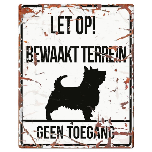 [695/433973] Warning sign square terrier n [blanc (Blanc)]