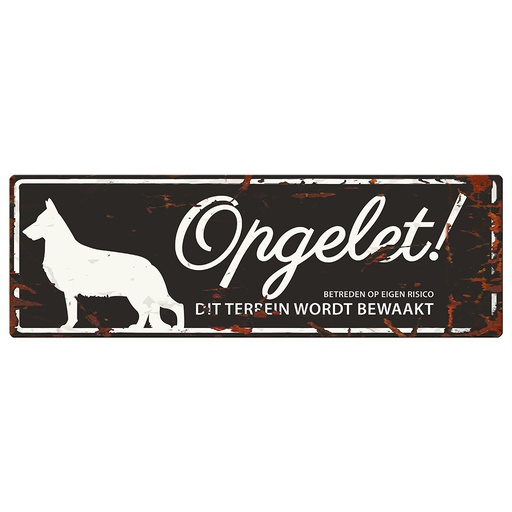 [695/434147] Warning Sign German Shepherd N [schwarz (Schwarz)]