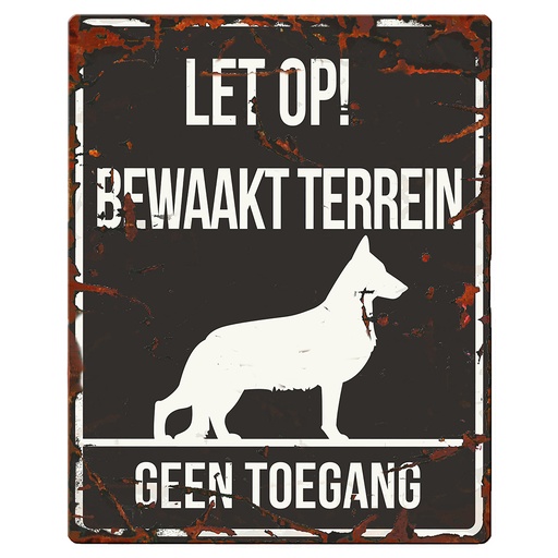 [695/434161] Warning Sign Square German S. N [schwarz (Schwarz)]