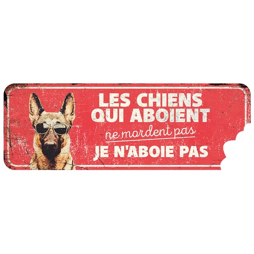 [695/471081] Waarschuwingsbord german shepherd fr [rood (Rood)]