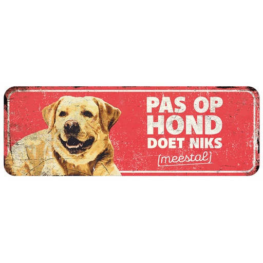 [695/471159] Warnschild labrador nl [rot (Rot)]