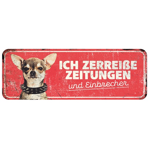 [695/471166] Warning sign chihuahua de [red (Red)]