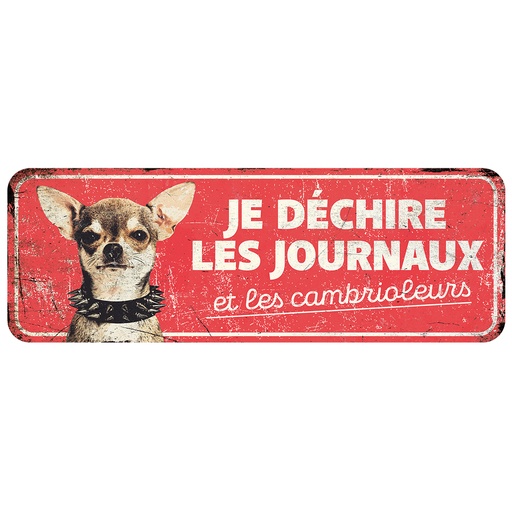 [695/471173] Warnschild chihuahua fr [rot (Rot)]