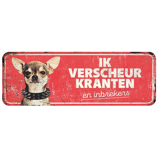 [695/471180] Warning sign chihuahua nl [red (Red)]