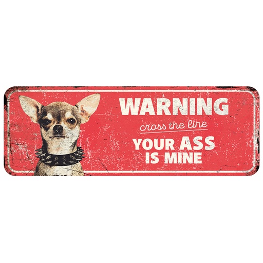 [695/471197] Warning sign chihuahua en [red (Red)]
