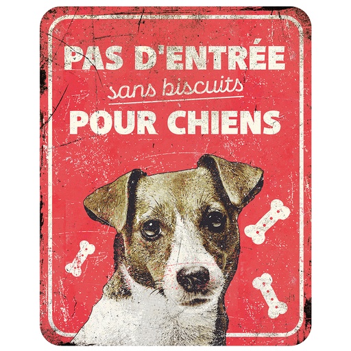 [695/471357] Warning sign jack russel fr [red (Red)]