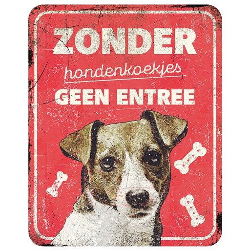 [695/471364] Warning sign jack russel nl [red (Red)]
