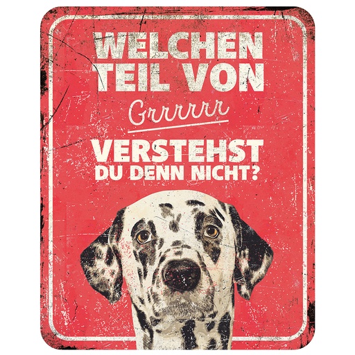 [695/471449] Warning sign dalmatian de [red (Red)]