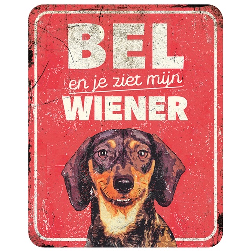 [695/471494] Warnschild dachshund nl [rot (Rot)]