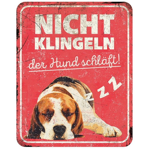 [695/471517] Warning sign beagle de [red (Red)]