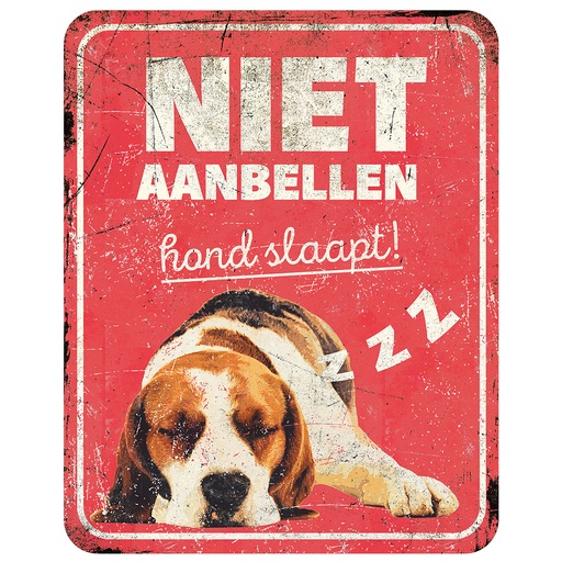 [695/471531] Warnschild beagle nl [rot (Rot)]