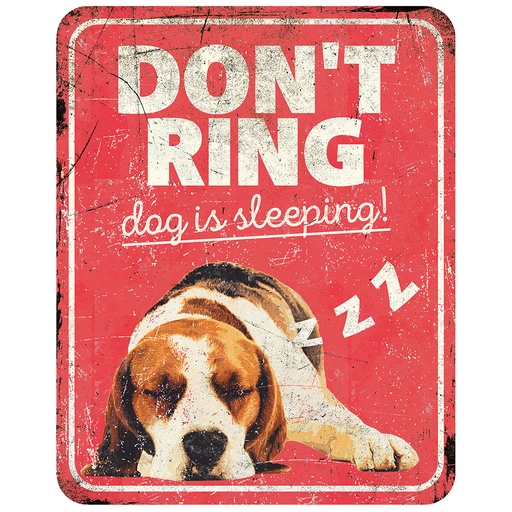[695/471548] Warning sign beagle en [red (Red)]