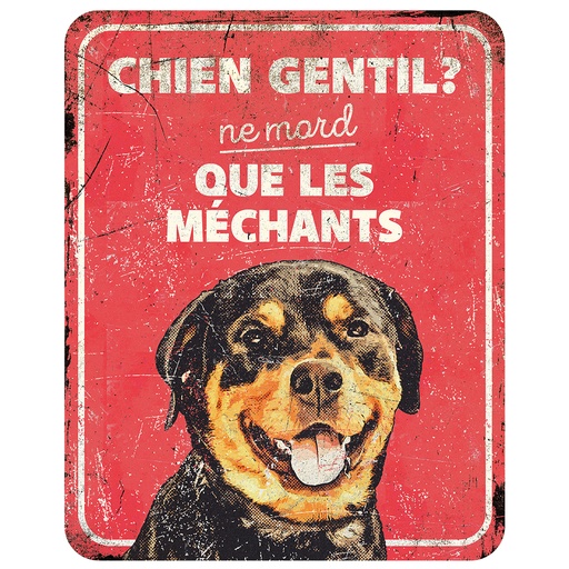 [695/471562] Warning sign rottweiler fr [red (Red)]