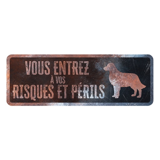 [695/474679] Waarschuwingsbord Golden retriever Frans [meerkleurig (Multi)]