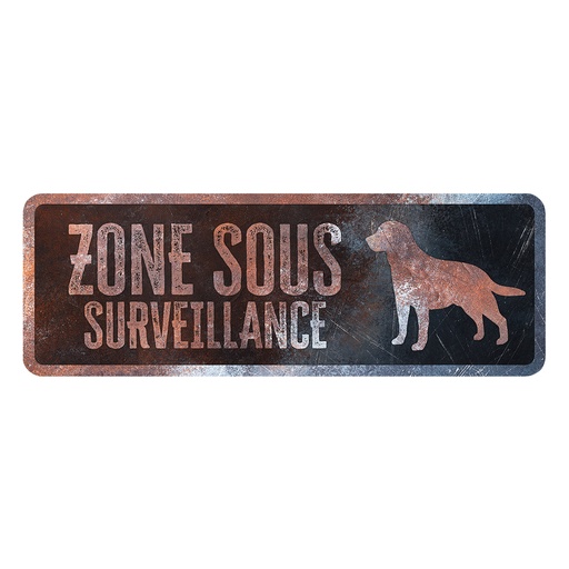 [695/474716] Warning sign Labrador French [multicolored (Multi)]