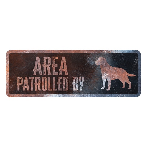 [695/474730] Panneau d'avertissement Labrador Anglais [multicolore (Multi)]