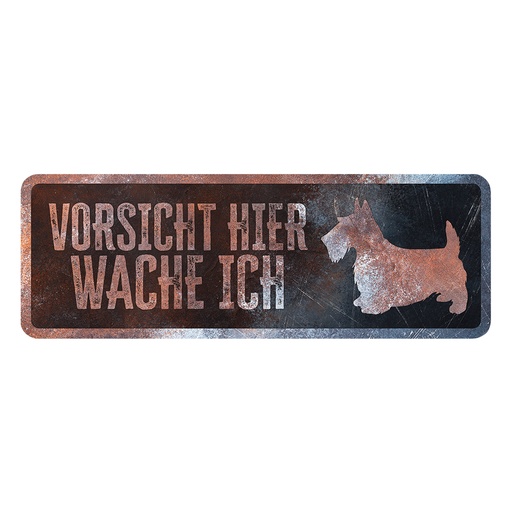 [695/474785] Waarschuwingsbord Terrier Duits [meerkleurig (Multi)]