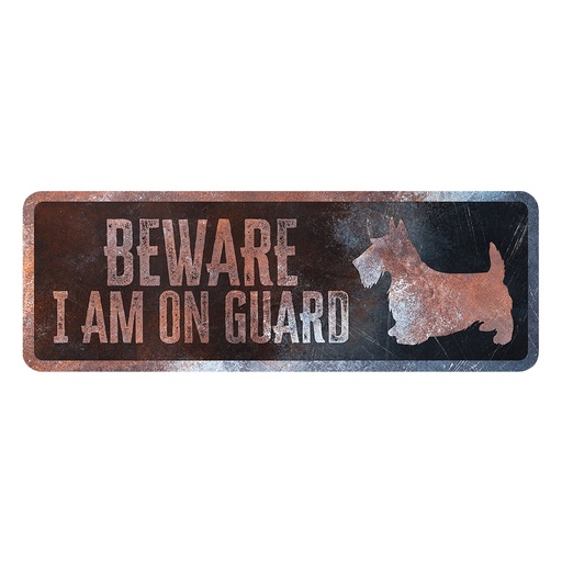[695/474815] Warnschild Terrier Englisch [mehrfarbig (Multi)]