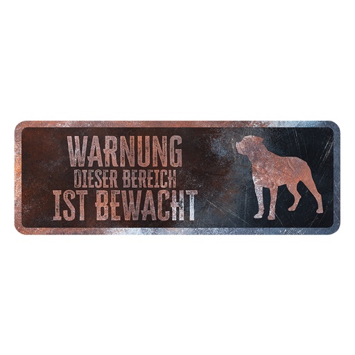 [695/474822] Panneau d'avertissement Rottweiler Allemand [multicolore (Multi)]