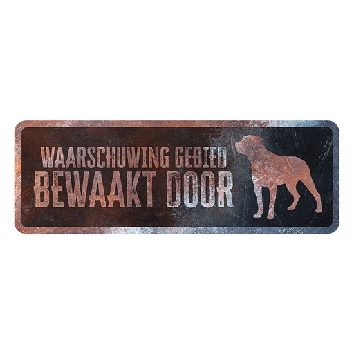 [695/474846] Panneau d'avertissement Rottweiler Néerlandais [multicolore (Multi)]