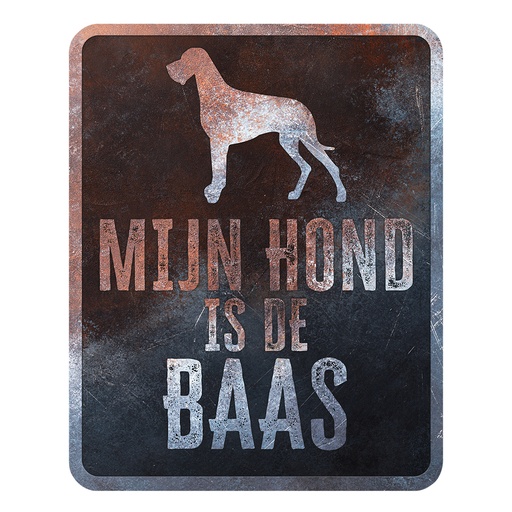 [695/475003] Waarschuwingsbord Danish dog Nederlands [meerkleurig (Multi)]