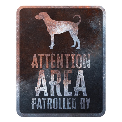 [695/475133] Warnschild Dobermann Englisch [mehrfarbig (Multi)]