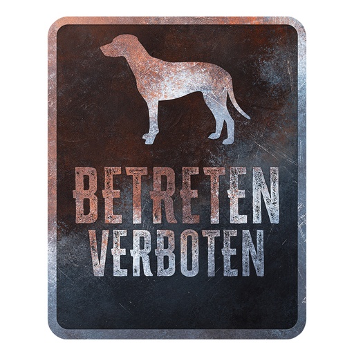 [695/475140] Warning sign Dalmatian German [multicolored (Multi)]