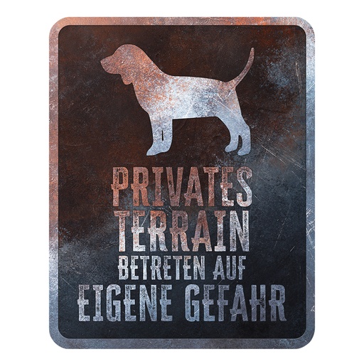 [695/475225] Warning sign Beagle German [multicolored (Multi)]