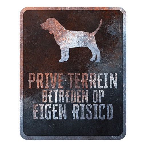 [695/475249] Warning sign Beagle Dutch [multicolored (Multi)]