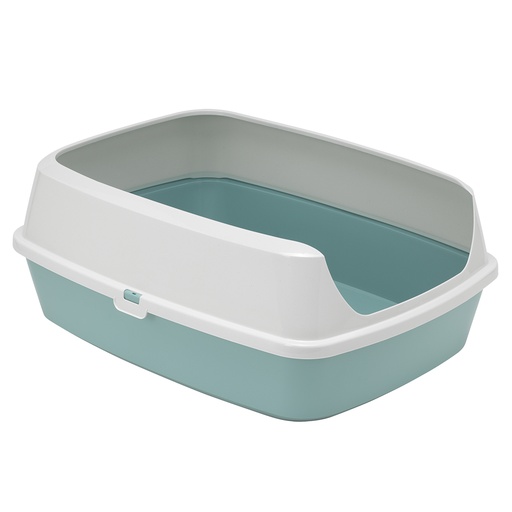 [7019489] Open litter box Maryloo With Rim Recycled [petrol (Blue)]