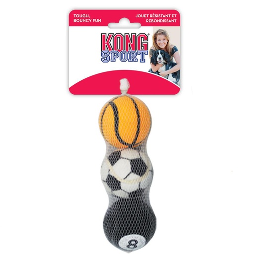 [74012383] KONG sport ball 3st [gemischte farben (Multi)]