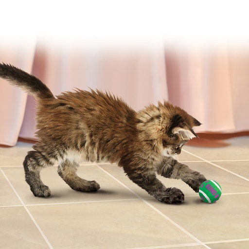 [74013133] KONG cat active tennis balls with bells [gemischte farben (Multi)]