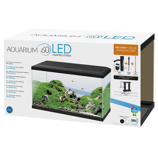 [77540228] aquarium 60 led [black (Black)]