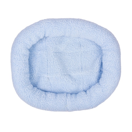 [8/00310] Sheepskin bed Oval [blue (Blue)]