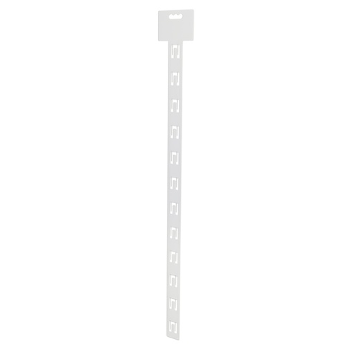 [9029] Merchandising strip 12 hooks [transparent (Transparent)]