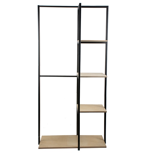 [A705] Ausstellungsregal aus Metall und Holz