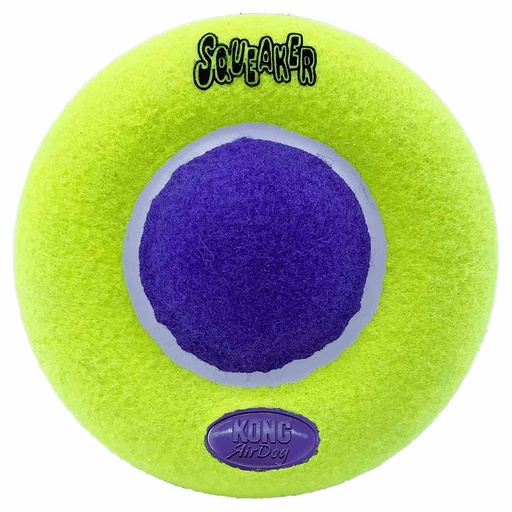 [74013577] KONG AirDog Squeaker Saucer [yellow/fuchsia (Yellow)]