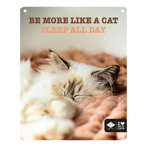 [695/481295] I LOVE Happy Cats panneau 'sleep all day' [multicolore (Multi)]