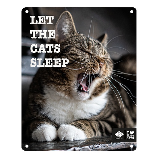 [695/481356] I LOVE Happy Cats panneau let cats sleep [multicolore (Multi)]