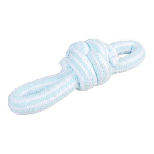 [15023] Puppy soft rope with 2 loops [blue/white (Blue)]