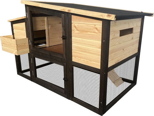 [15010] Woodland Design Kaninchenstall Bunny Barn [honig gold (Holz)]