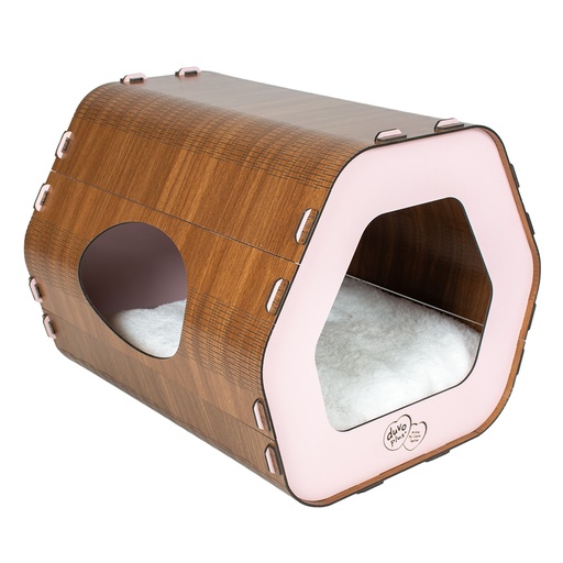 [15209] Kattenhuis MDF [roze (Roze)]