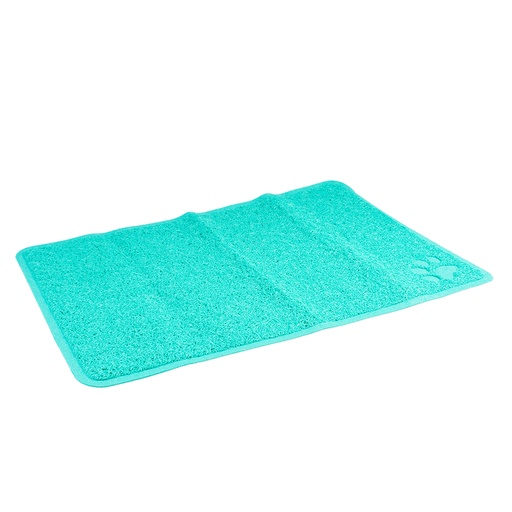 [15321] Cat litter mat rectangle [petrol (Blue)]