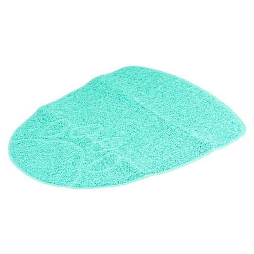 [15325] Cat litter mat rounded paw [petrol (Blue)]