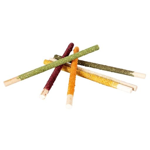 [15327] Wooden gnawing sticks vegetables & flowers [multicolored (Multi)]