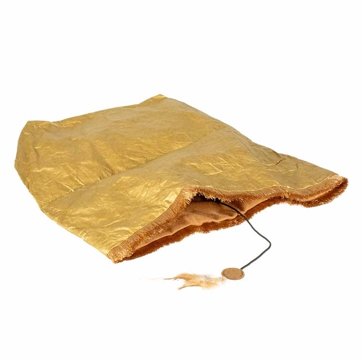 [15426] Crackle paper bag with feather on elastic