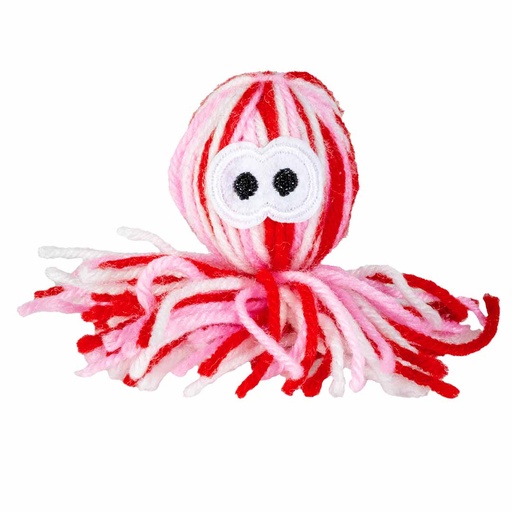 [15427] Wooly Oktopus mit Klang [rot/weiß (Rot)]