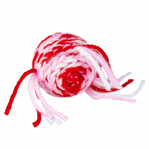 [15431] Wooly Ball mit Klang [rot/weiß (Rot)]