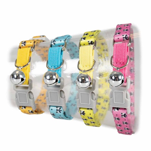 [15549] Cat collar raccoon [mixed colors (Multi)]