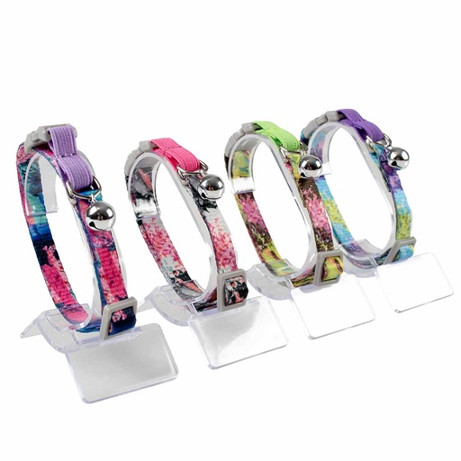 [15551] Collier pour chats splash florale [couleurs mélangées (Multi)]